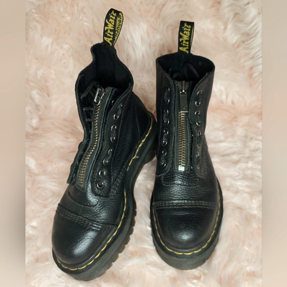 Doc Marten Sinclair Milled Nappa Leather Platform Boots